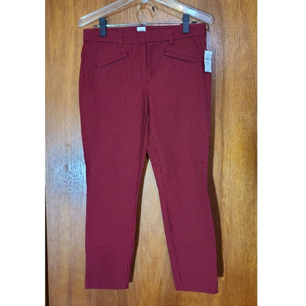 Gap Skinny Plaid Ankle Pants -  90s Emo Punk Hipster Indie Work Rockabilly - Picture 2 of 9